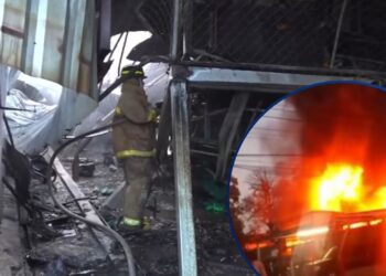 Incendio arrasó taller y alcanzó bodega de una empresa en SPS