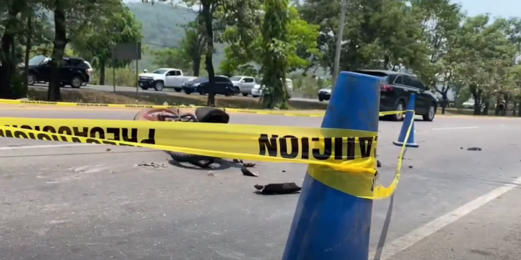 Motociclista pierde la vida tras accidente en la CA-5, Villanueva, Cortés