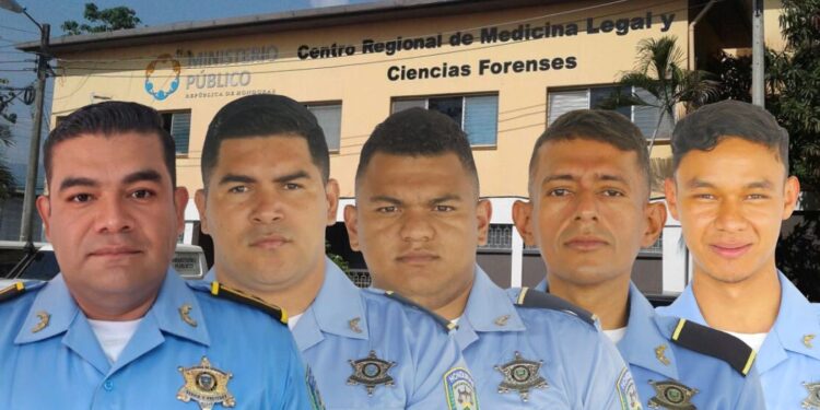 Retirados de la morgue cuatro de los cinco policías; la funeraria envía una triste recomendación a las familias