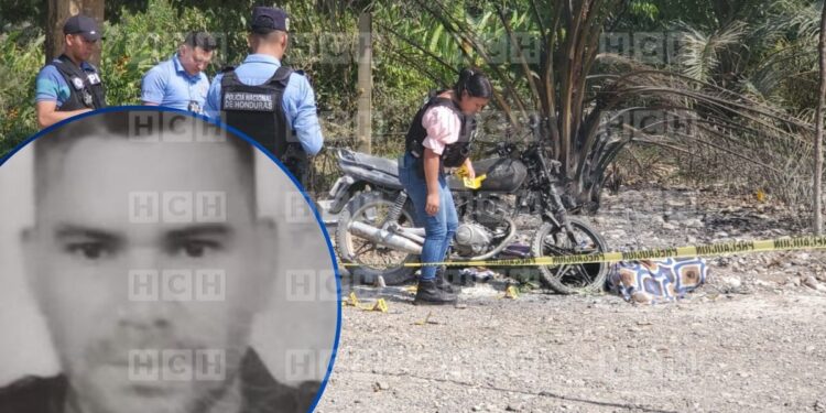 ¡Identificado! Calcinado junto a su moto, hallan a guardia en San Francisco, Atlántida