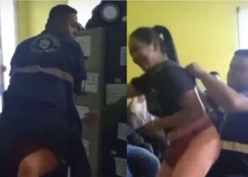 ¡Perreo municipal! Filman a empleados de la AMDC en pleno “relajo” en las oficinas públicas