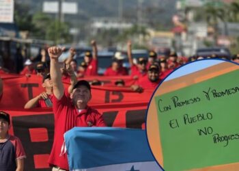 ¡Con múltiples consignas! Centrales obreras se movilizaron este 1 de mayo en diversos sectores de Honduras