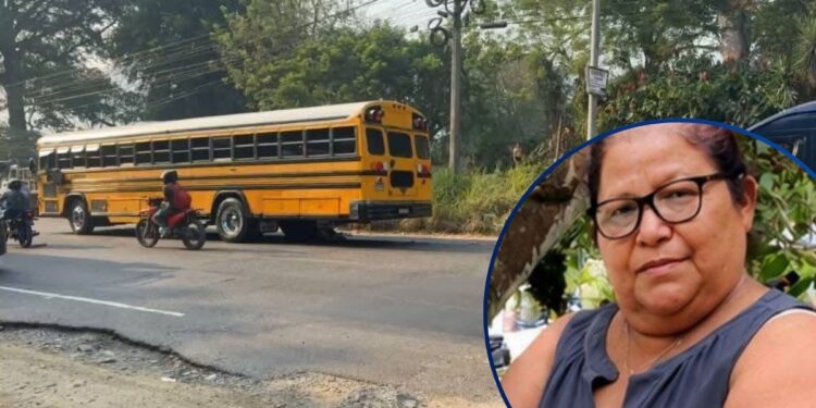 ¡Desgracia! Mujer perece arrollada por bus en Cofradía, Cortés