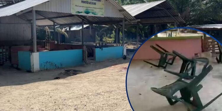 ¡Posible disputa de tierras! En una iglesia se encontraban los masacrados de Rigores; familiares se llevaron los cuerpos
