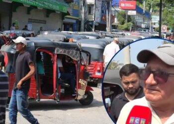 ¡Protesta! Mototaxistas de Villanueva exigen regulación de centenares de unidades “pandas”