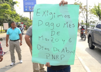 ¡Protestas! Exempleados del PNRP vuelven a las calles exigiendo pagos pendientes