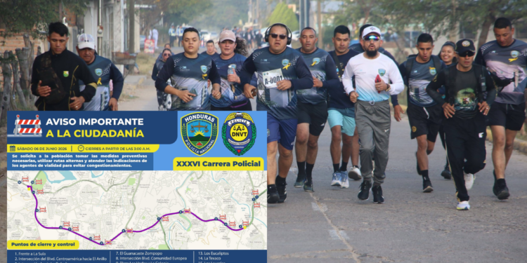 ¡Aquí el listado! Decenas de calles capitalinas estarán cerradas este sábado por carrera de la Policía Nacional