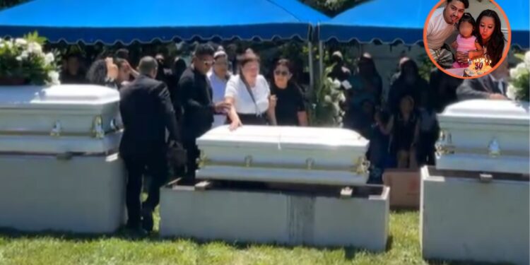 Tres ataúdes y una promesa rota: Una familia salvadoreña pierden la vida tras brutal accidente en Virginia