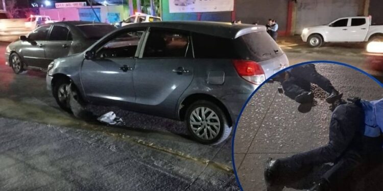 Conductor “a pichinga” termina preso tras atropellar a dos policías | Móvil Emergencia SPS