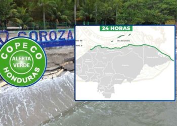 ¡Por oleaje alterado! Extienden por 24 horas más la Alerta Verde en costa del litoral Caribe e Islas de la Bahía