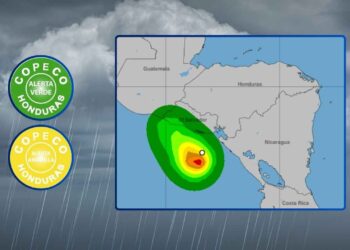 Cristina seguirá dejando lluvias y vientos en gran parte de Honduras: Alertas siguen vigentes