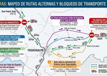 ¡Tome nota! Estas son las rutas alternas habilitadas tras el accidente en la colonia Villanueva de la capital