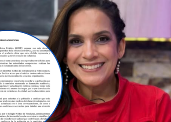 Médico que atendió a la chef Sandra Isabel Díaz no pertenece a la Asociación Hondureña de Medicina Estética