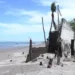 Cedeño, la aldea de Choluteca que se resiste a desaparecer pese a que el mar le roba terreno