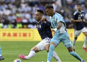 Con Gol de Lautaro Martínez, Argentina le está ganando 1-0 a Honduras en el amistoso en el Kyle Field de Texas