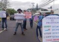 ¡En diversos sectores de Honduras! Empleados de la ENEE salen a las calles rechazando la “privatización”