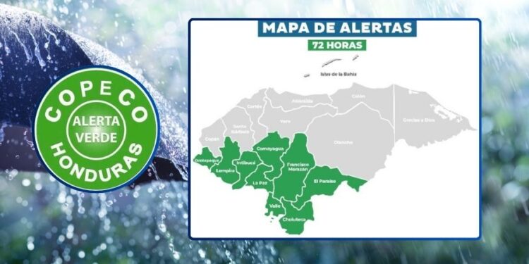 ¡Por Tormenta Cristina! Decretan Alerta Verde en nueve departamentos de Honduras