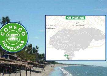 ¡Por alto oleaje! Decretan Alerta Verde en línea costera del Golfo de Fonseca