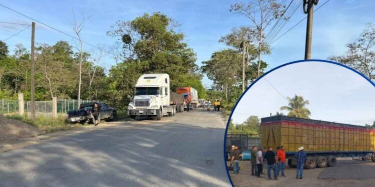 ¡Tras promesa de bacheo! Liberan la CA-13 en Atlántida; pero advierten nueva toma si gobierno incumple
