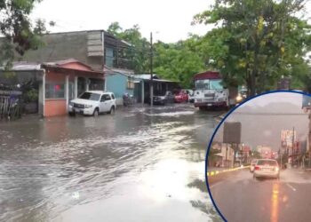 ¡Vulnerable! Inundada San Pedro Sula tras unos minutos de lluvia