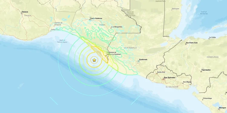 Nuevo temblor de magnitud 5.1 sacude el sur de México y Guatemala