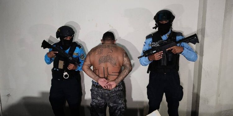 DAET captura a alias “El Matata”, supuesto cabecilla de la Mara MS-13 en el Valle de Sula.