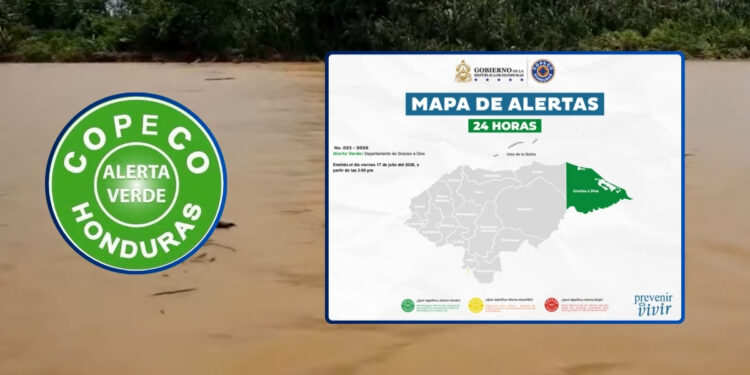 Copeco mantiene por 24 horas más la Alerta Verde para La Mosquitia