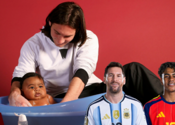 Messi y Lamine Yamal