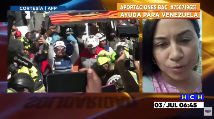 Me sacaron de los escombros, pero mi esposo y mi hijo murieron doctora venezolana relata a HCH su desgarradora tragedia
