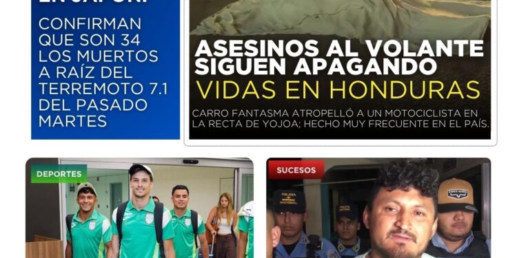 Portada HCH jueves 30 de julio 2026 edición matutina