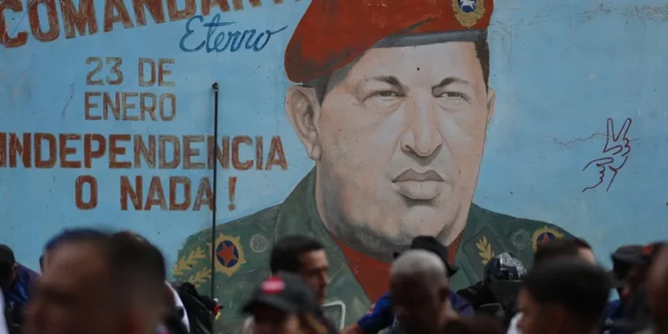 Chavistas marchan en Venezuela para conmemorar el natalicio de Hugo Chávez