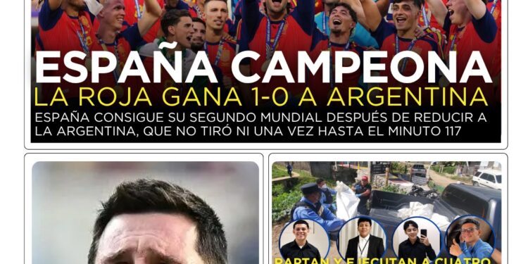 Portada HCH lunes 20 de julio de 2026