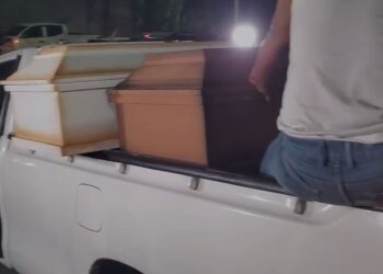 Autoridades entregan los primeros cuerpos de los niños que murieron carbonizados en los bordos de Esquipulas, SPS