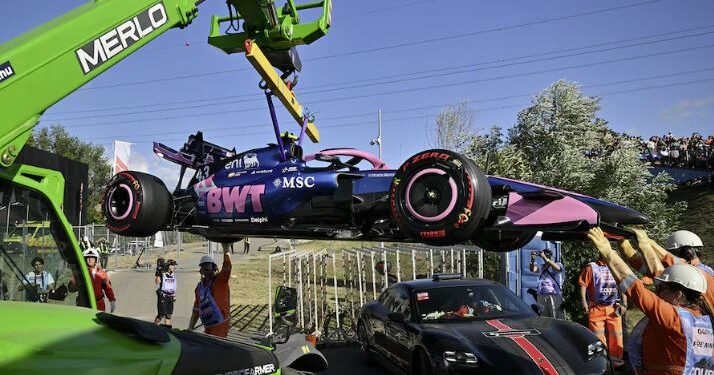 Franco Colapinto protagonizó un accidente en la segunda práctica del Gran Premio de Hungría