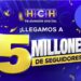 ¡Haciendo historia! HCH Televisión Digital alcanza los 5 millones de seguidores en Facebook y consolida su liderazgo