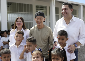Juan Diego Zelaya y Shin Fujiyama inauguran proyecto educativo que beneficiará a más de 80 niños en Cerro Grande