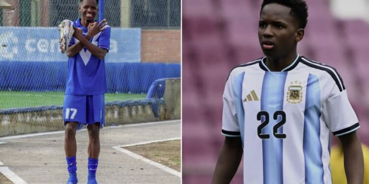Kiki Ramos, el delantero negro de 17 años que debutó en la selección juvenil de Argentina