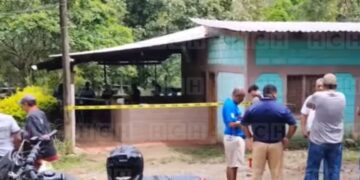matan hombre campamento Olancho