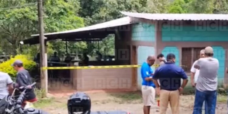 matan hombre campamento Olancho
