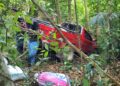¡Desgracia! Dos adultas mayores perecen tras caer carro a hondonada en El Progreso