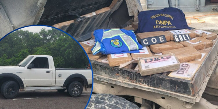 ¡Golpe al narco! Hallan 90 kilos de cocaína caleteados dentro de pickup en Potrerillos