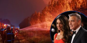 ¡Huyen del fuego! George y Amal Clooney abandonan su lujosa mansión por devastadores incendios en Francia
