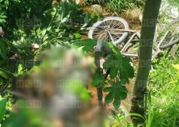 ¡Junto a su bici! Encuentran muerto a hombre a orilla de la CA-13, en La Ceiba
