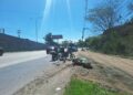 ¡Más tragedias en moto! Joven perece arrollado por volqueta en San Pedro Sula