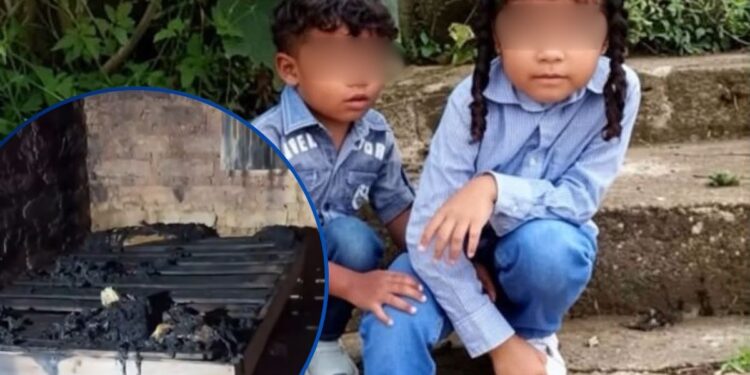 ¡Una tragedia que rompe el alma! Mueren hermanitos que luchaban por sus vidas tras incendiarse su casa en Yoro