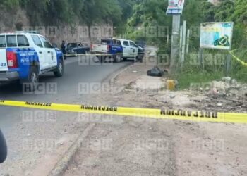 ¡Violencia no para! Dejan un “embolsado” en calle principal de colonia Nueva Suyapa