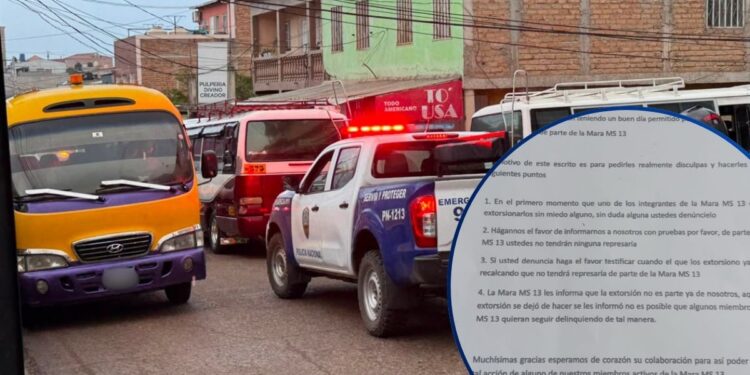 ¿Verdadero o falso? Entregan cartas que aseguran que la MS13 dejó la extorsión y pide denunciar a quienes aún la cometen