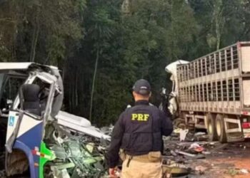 Tragedia en Paraná, Brasil deja al menos 23 muertos tras choque frontal entre un autobús y camión