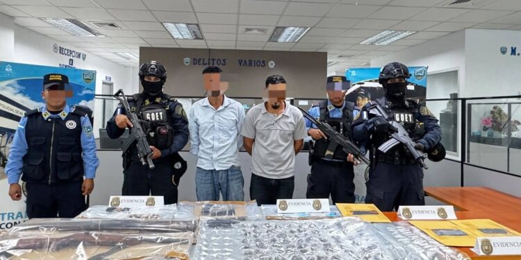 DAET captura a tres miembros de peligrosa banda de sicarios tras enfrentamiento en Lempira