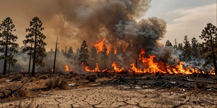 Estados Unidos en máximo nivel de alerta por incendios forestales ante 94 grandes focos activos